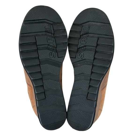 SOREL Evie II Chelsea Waterproof Brown-Tan Leather + Suede Ankle Boots 9 - Picture 12 of 12